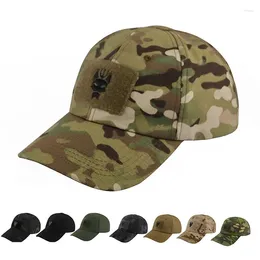 Ball Caps Men's Military Baseball Cap Tactical Camouflage Hiking Casquette Hats Adjustable Classic Rebound Sun Hat Sports