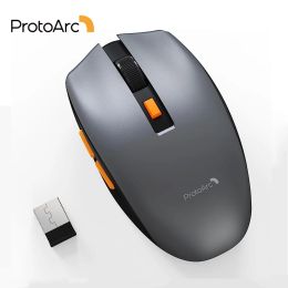 Mice ProtoArc Solight Wireless Bluetooth Mouse Rechargeable Lightweight Quiet 2.4G Mice for Pc iPad Mac Windows 3 Adjustable Dpi