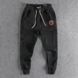 Pants 2023 Embroidered Micro Seal Casual Men's Guard Pants with Loose Loop Fabric and Small Feet Sports Pants 169