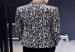 Men Leopard Print Blazer Night Club Casual Single Breasted Suit Jacket High Street Autumn Long Sleeve Slim Fit Male Outerwear11599901