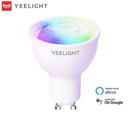 Control Yeelight GU10 Smart LED Bulb W1 Colourful / warm white Light Lamp WIFI APP Voice Control For xiaomi APP mi home Google Assistant