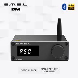 Speakers SMSL A50 Stereo Power Amplifier TPA3116 Bluetooth 5.0 100Wx2 RCA Remote Control With Passive Speaker