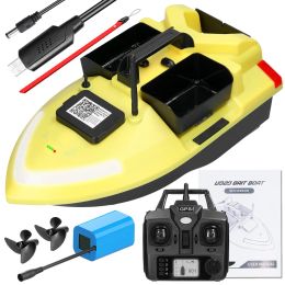 Tools GPS Fishing Bait Boat 500m Remote Control Bait Boat Dual Motor Fish Finder 2KG Loading Correction with Night Light Turn Signal