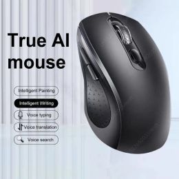 Mice 2.4G Wireless Mouse Rechargeable Smart Voice Mouse 6 Buttons 1600DPI Voice Typing Searching Mice For MacBook Tablet Laptops