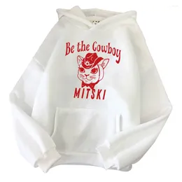Men's Hoodies Mitski Be The Cowboy Hoodie Merch Gift For Fan Winter Warm Pullover Tops Streetwear