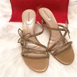 Slippers Open Toe Bow-knot Fashion Outdoor Fine Heel Shoes Spring Ladies Mules Slingback Women Sandals Zapatos Mujer