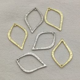 Jewelry New Arrival 35x23mm 100pcs Zinc Alloy Oval Charm for Handmade Earring Necklace Parts Diy Making, Jewelry Findings & Components
