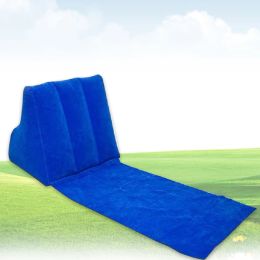 Mat Waterproof With Inflatable Pillow Folding Lounger Cushion Travel Leisure Air Bed Beach Mat Rest Camping Chair Outdoor Portable