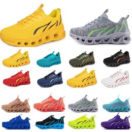 running shoes for mens womens black white red bule yellow Breathable comfortable mens trainers sports sneakers 22