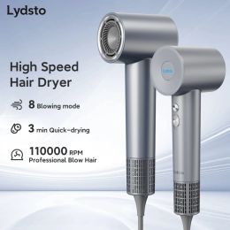 Dryers Lydsto High Speed Hair Dryer Negative Ion Hair Care 110,000 Rpm Professional Quick Dry LED Light 59dB Low Noise High Speed Blow