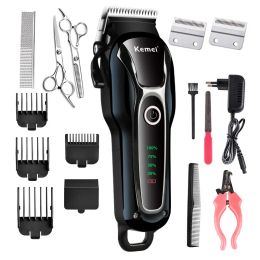 Trimmers 100240v rechargeable professional dog hair trimmer for cat cutter grooming machine hair remover animal hair clipper for pet