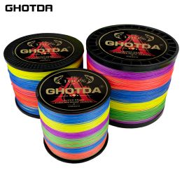 Lines GHOTDA 9/12 Strands Super Strong 1000M 500M PE Braided Fishing Line Multifilament Saltwater Fishing Wire 20135lb