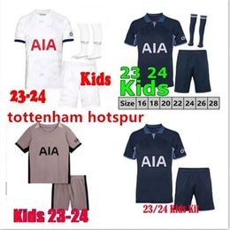 New SON 2023 2024 Soccer Jerseys KULUSEVSKI RICHARLISON PORRO PERISIC SPURS PEDRO 23 24 DANJUMA ROMERO goalkeeper gk Football shirt kids kit set unifomrs