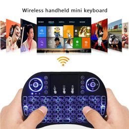 Keyboards i8 2.4G Remote Control Touch Wireless Keyboard Mouse USB Touchpad Rechargeable Combos Clavier For PC Pad Android TV Box 92 Keys