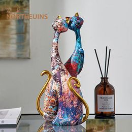 Decorative Objects & Figurines Decorative Objects Cat Shaped Couple Animal Decoration European Home Interior Research Bedroom Project Dhzlk