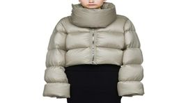 Women Windproof High Collar Warm Loose White Duck Down Jacket 2018 Fashion Short Winter Jacket Coat Female Feather Parka Ls1717779760