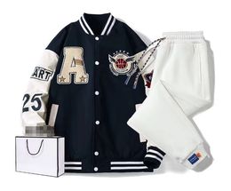 Tute da uomo da donna Tute felpe Tute sportive Felpe con cappuccio Giacche da baseball Tute da jogging Pantaloni Set abbigliamento Cappotti sportivi Jacquard Street Outfits Felpa