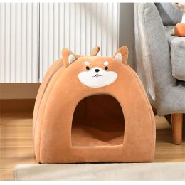 Mats All Season Pet Dog Beds House Soft Cat Bed Puppy Kennel Machine Washable Tent House Chihuahua Sleeping Bag Kitty Litter Pet Nest