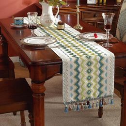 Table Cloth Light Luxury Flag American High End Tea Fabric Art TV Cabinet Dining Living Room Home Decor Long