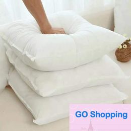 Classic Cushion Core Polyester Cotton Backrest Core Pp Cotton Square Pillow Milky White Pillow Inner High Elastic Spiral Fiber Throw Pillow Fillers