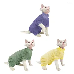 Cat Costumes Coat Christmas Theme Pullover For Cold Weather Four-Legged Apparel Kitten Indoor Outdoor Use Outfits 50LB