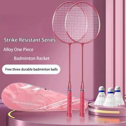 2pcs Professional Badminton Rackets And Carrying Bag Set Double Racquet Indoor Outdoor Speed Sports Accessories 240223