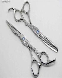 Scissors Shears 6 0 INCH Professional hairdressing scissors hair cutting tool combination package238p4216638 240302