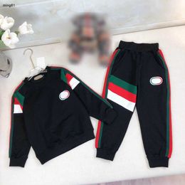 Brand baby tracksuits high quality kids hoodie set Size 90-150 CM Multi Colour splicing design child pullover and full letter printed pants 24Feb20