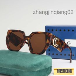 Designer Gg Gu Cc Sunglasses Cycle Luxury Fashion Sports Polarise Sunglass Men Woman New Vintage Driving Beach Travel Daily Outfit Leopard Print Square Sun Glasses