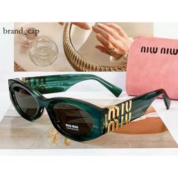 Mui Mui Top Version Official Website Mui SMU11WS Same Style Sunglasses for Men and Women Designer New Brand Advanced PC Sheet Glasses Mui Mui Sunglasses 7518