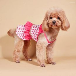 Dog Apparel Swimsuit Cute Pet Colourful Polka Dot Set For Small Dogs Comfortable Beachwear Cats Summer