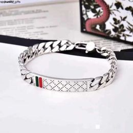 Luxury Bracelet 100% 925 Sterling Silver Materials Handsome Top Quality Upscale High-class Men Bracelets Boy Friend Designers Jewellery Wholesale Never Fade {category}