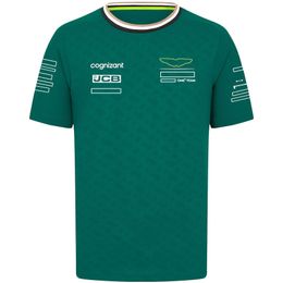 Men's T-shirts F1 2024 Official Team Driver T-shirt Formula 1 Racing Polo Shirt Short Sleeve Same Fans Summer Fashion Green Jersey T-shirt Custom 8jz2