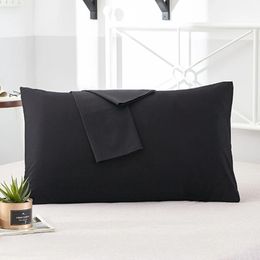 Pure Cotton 600TC el Pillowcase 17 Solid Color Pillow Case Bedding Decoration Cover Customize Any Size 240223