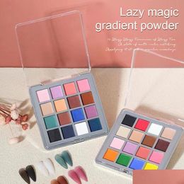 Nail Glitter 16 Colours Set Gradient Solid Powder Pigment Dust Gel Polish Art Varnishes Diy Manicure Decoration Tips 230715 Drop Deliv Dhs8H