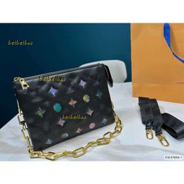 Cosmetic Bags Cases Shoulder Bags COUSSIN Luxury Designer Women Men Bag Genuine Calf Leather Fashion Chain Carry Purse Clutch Crossbody Handbag Shoulerbag Washbag