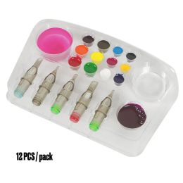 accesories 12pcs Disposable Tattoo Cartridge Holder Tattoo Ink Tray Holder Tattoo Supplies