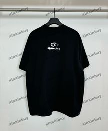 xinxinbuy Men designer Tee t shirt 2024 Paris Letter printing short sleeve cotton women blue black green gray red XS-2XL