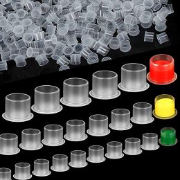 accesories 500/1000PCS Disposable Microblading Tattoo Ink Cups 11/14/17mm Multi model Plastic Tattoo Color Cup for Tattoo Pigment Holder
