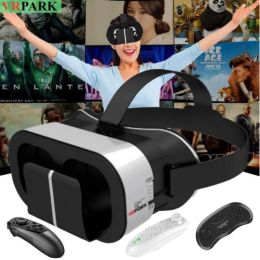 Glasses Original V5 4K Virtual Reality VR Glasses Box 3D IMAX Video Games Google Cardboard Headset Helmet for SmartPhone Max 6.7",Rocker