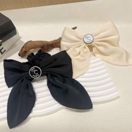 Big Bowknot Letter Hair Tie Women Girl Bowknot Ribbon Elastic Hair Band for Gift Party
