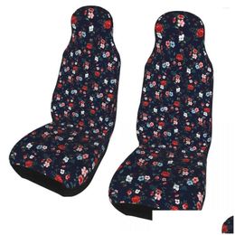 Car Seat Covers Ers Cute Flower Er Four Seasons For Suv Polyester Styling Drop Delivery Automobiles Motorcycles Interior Accessories Otgrq