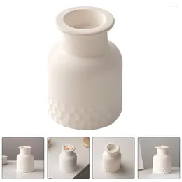 Candle Holders White Incense Burner Tabletop Decorate Ceramic Candlestick Home Tall