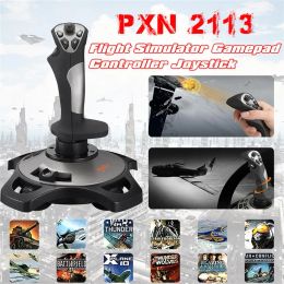 Gamepads Pxn2113 Flight Simulator Joystick Pc/desktop Gamepad Controller 12 Programmable Buttons With Suction Cups for Windows XP/7/8/10