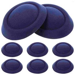 Berets 8 Pcs Toy Decorative Pillbox Hat Hats Headgear Fascinator Base Fabric Air Hostess Craft Supplies Andmaterials Women