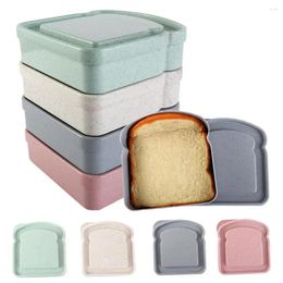 Storage Bottles Sealing Moisture-proof Toast Shape Lunch Box Keep Freshing Dessert Container Sandwich Case Bread