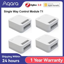 Control Aqara Single Chiannel Relay Controller T1 Switch module Zigbee 3.0 with / No Neutral Smart home Timers Remote Control Homekit