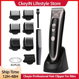 Trimmers Ckeyin Professional Hair Clipper Men Hair Trimmer Beard Trimer Electric Cutter Hair Cutting Machine Haircut Barber Tool