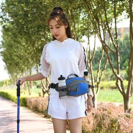 Outdoor Bags Fanny Pack Running Belt Purse Bum Bag Women Men Nylon With Bottle Holder Waterproof For Hiking Hydration Jogging