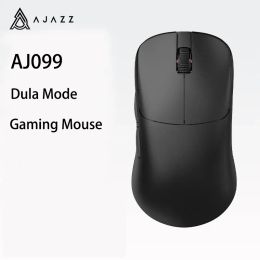 Mice Ajazz AJ099 Dual Mode Mouse Wireless 2.4GHz Wired Gaming Lightweight PAW3311 For PC Laptop Mac Computer Gamer Office Mice Gifts